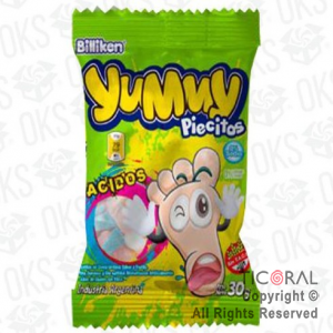 YUMMY PIECITOS ACIDOS  X12 SOBRES X 30gr